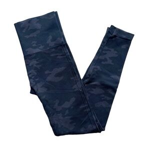 SPANX Women’s Sz Small Black Camo Look At Me Now Seamless Nylon Spandex Leggings